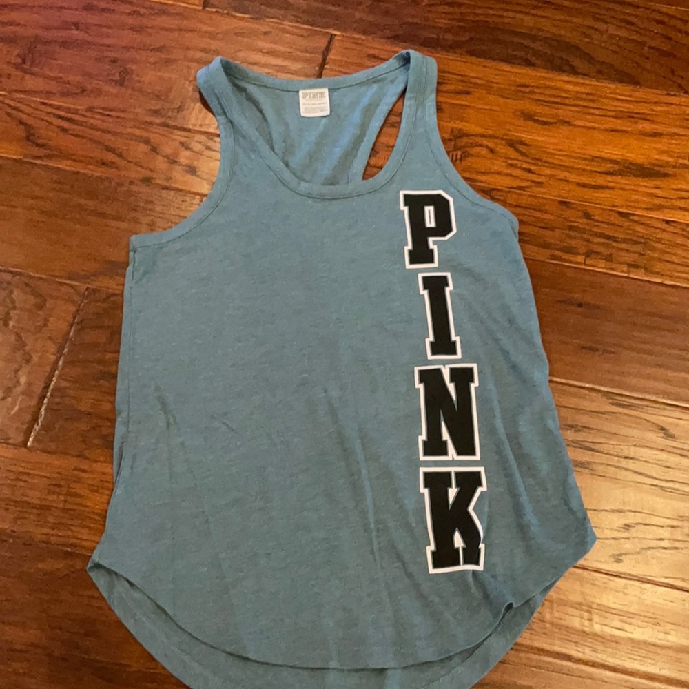 VS PINK Racerback tank top blue green size XS
